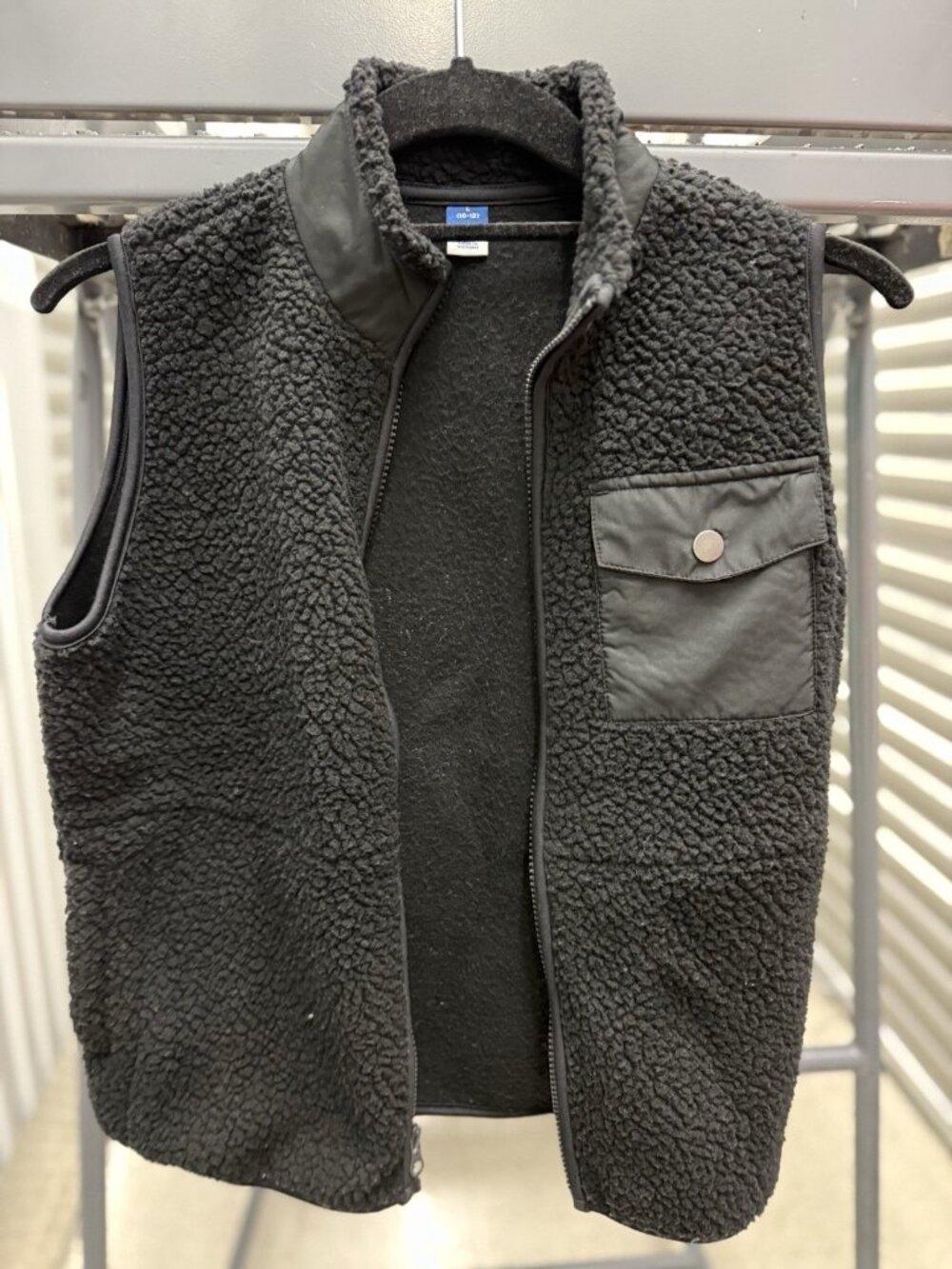 Old Brand Kids Black Fleece Vest 10-12